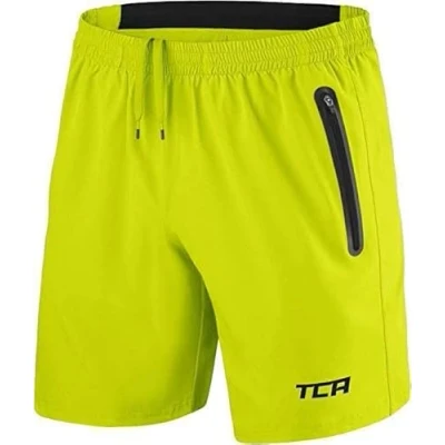 Image de TCA Short Homme Sport Running Léger Elite Tech avec Poches Zippées Vert Clair, L