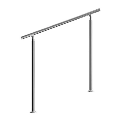 Image de Rampe d&#039;escalier 120 cm acier inoxydable sans traverse main courante balustrade garde corps aide escalier balcon intérieur extérieur