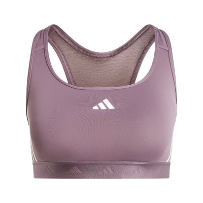 Image de adidas Performance Powerreact Medium Support Hyperglam BRA Brassières de sport à maintien normal, Femme, Taille: Large, Shadow fig/white