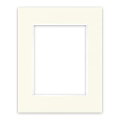 Image de nielsen Conservation Passepartout carton 2,2 mm format extérieur 24x30 cm pour d&#039;image 15x20 blanc ivoire (blanc crème) surface lisse