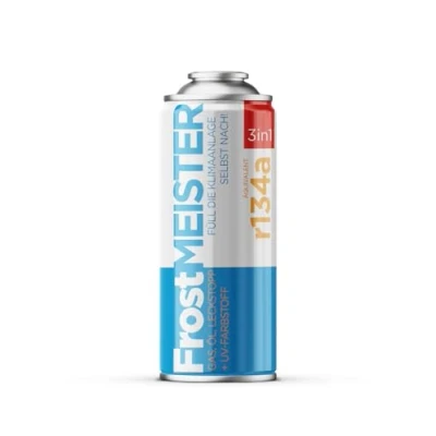 Image de FrostMEISTER 3 en 1 Kit complet de recharge 400 ml pour climatiseur avec liquide frigorigène, huile compresseur et mastic Restauration rapide facile des performances Compatible