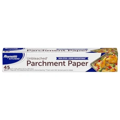 Image de Reynolds Kitchens Papier sulfurisé non blanchi compostable Lot de 1 rouleau, 304 mm x 13,7 m