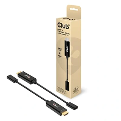 Image de CLUB3D CAC 1333 câble vidéo et adaptateur 0,22 m HDMI Type A (Standard) USB C Noir Neuf