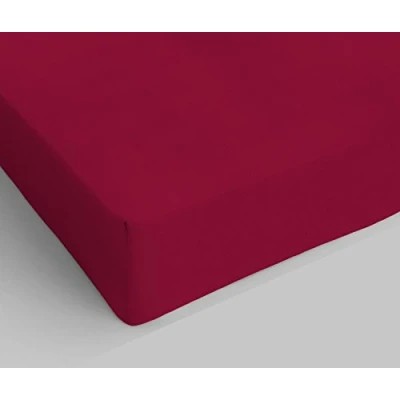 Image de Max Color Drap Housse en Coton pour lit Double Bordeaux
