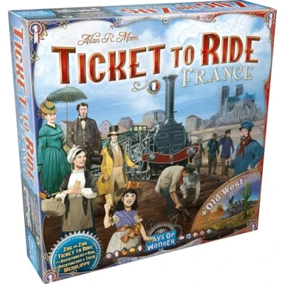 Image de LES AVENTURIERS DU RAIL : Extensions FRANCE+CONQUETE de L&#039;OUEST Version Française Jeu Stratégie pour Enfants dès 8 ans 2 à 5 joueurs 30 60 Min A Jouer avec un Base Days of Wonder