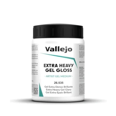 Image de Peinture de maquette texturée Vallejo 200 ml Choix textures varié Extra Heavy Transparent Gel