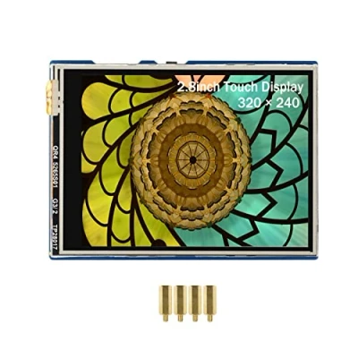 Image de Écran 2.8 pouces pour Raspberry Pi Pico 320x240 LCD Tactile IPS 262K Couleurs Moniteur, Interface SPI, Contrôleur Résistif XPT2046, Pilote ST7789, Compatible avec