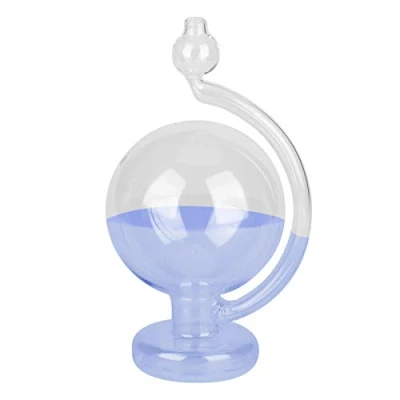 Image de Omabeta Bouteille de prévisions météorologiques Baromètre en Verre Bleu Cadeau d&#039;anniversaire innovant Education Tot avec Liquide à l&#039;intérieur