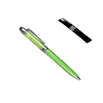 Image de Stylet à écran tactile capacitif 2 en 1 et stylo bille avec cristaux Swarovski. Recharge gratuite pour un (CITRON VERT)