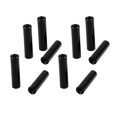 Image de sourcing map 10Pcs M3 x 20mm Rond Aluminium Colonne Alliage Entretoise Espace Goujon Fixation pour Quadcopter Noir