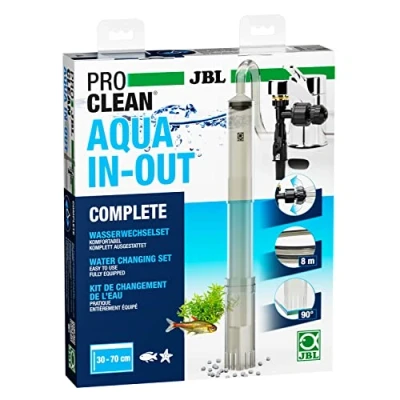Image de JBL PROCLEAN AQUA IN OUT COMPLETE 6142100, Kit de Changement d&#039;eau pour Aquariums, Comprenant un Nettoyeur fond, Tuyau et une Pompe d&#039;Aspiration, Connexion au robinet